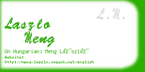 laszlo meng business card